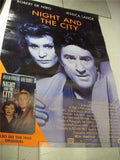 1992 NIGHT & THE CITY ROBERT DENIRO JESSICA LANGE MOVIE POSTER 38X26 USED PO-208 COLLECTIBLE (f17)