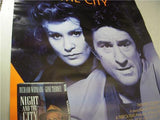 1992 NIGHT & THE CITY ROBERT DENIRO JESSICA LANGE MOVIE POSTER 38X26 USED PO-208 COLLECTIBLE (f17)