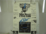 1992 SIOUX VALLEY CYCLE CLUB 5 DECADE OF DIRT MOTORCYCLE POSTER 22X13 USED PO-20 COLLECTIBLE (f17)