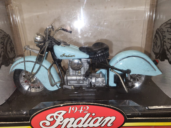 1942 Indian 442 Motorcycle Tootsie Toy 3300 1:10 scale NEW Collectible Toy (92424-20 ts-wire3b)