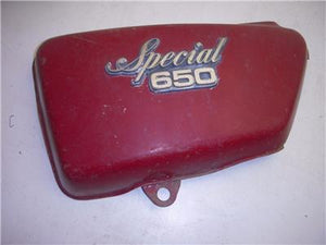 1978 YAMAHA XS650 650 SPECIAL LEFT SIDE COVER USED RUSTY SC-215 (L-TOP)