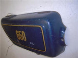 1978 YAMAHA XS650 650 RIGHT SIDE COVER USED DARK BLUE SC-216 (L-TOP)