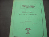 Triumph Tiger 100 Speed Twin Twenty One Tiger 100 Replacement Parts Catalog No.3 used BOOK (man-F2)