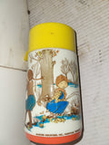 HOLLY HOBBY ALADDIN THERMOS WITH CUP Vintage USED COLLECTIBLE (M15)