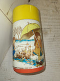 HOLLY HOBBY ALADDIN THERMOS WITH CUP Vintage USED COLLECTIBLE (M15)