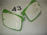 1992 KX125 125 KAWASAKI RIGHT LEFT Body Side Cover Used WSC-243 (u1-2)