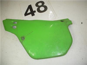 1990-91 Kx125 125 KAWASAKI LEFT Body Side Cover Used WSC-248 (u1-2)