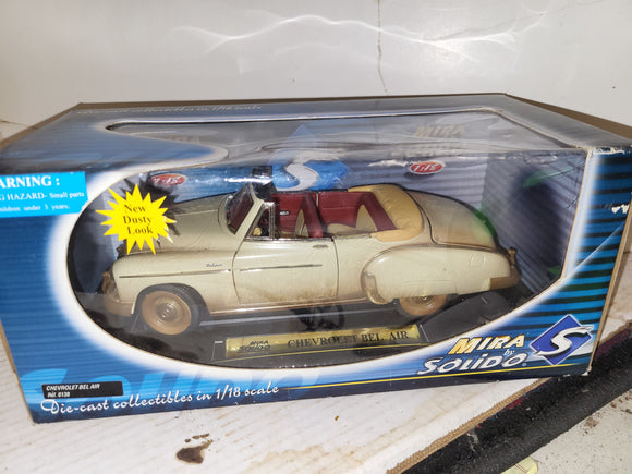 1950 Chevy Bel Air Convertable Beige Diecast MIRA SOLIDO 1:18 NEW Collectible Toy (92424-24 ts-wire3c)