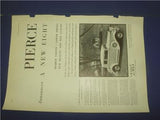 PIERCE ARROW DELUXE 8/12'S AUTOMOTIVE ADVERTISEMENT AD PRINT USED AD-24 COLLECTIBLE (f17)