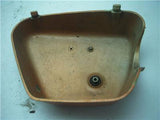 1969 CB350 HONDA LEFT SIDE COVER USED ORANGE SC-257 (L-TOP)