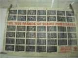 1982 SUZUKI PARADE LAMINATED MOTORCYCLE POSTER 25X16 USED PO-25 COLLECTIBLE (f17)