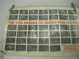 1982 SUZUKI PARADE LAMINATED MOTORCYCLE POSTER 25X16 USED PO-25 COLLECTIBLE (f17)