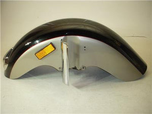 1997-2003 Honda GL1500C Valkyrie FRONT FENDER Mud Guard Black used 120622-26 (DONN-C2)