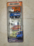 #11 MATCHBOX CITY ACTION 5 PACKVintage USED COLLECTIBLE TOY (M15)