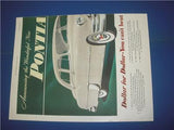 PONTIAC 1950 AUTOMOTIVE ADVERTISEMENT AD PRINT USED COLLECTIBLE AD-26 (f17)