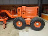 1950'S DOEPKE MODEL HEAVY PRESSED STEEL ROAD GRADER USED Toy (9324-26 ts-a3)