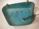 1970 CB350 HONDA Used Side Cover Body Cover LEFT Turquoise cover WSC-02 (Q4)