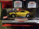1970 Ford Boss Mustang Yellow 302 NEW Ertl American Muscle Diecast 1:18 scale