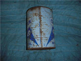 1950'S CHAMPLIN C.M.O. MOTOR OIL VINTAGE EMPTY TIN QUART CAN USED COLLECTIBLE TIN (c58-oil2a)