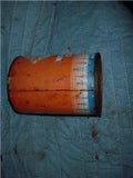 SKELLY MOTOR OIL ORANGE LABEL VINTAGE EMPTY TIN QUART CAN USED COLLECTIBLE TIN (c58-oil2d)