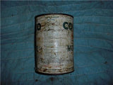 CONOCO 20-20 SUPER OIL VINTAGE EMPTY TIN QUART CAN USED COLLECTIBLE TIN (c58-oil2e)