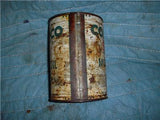 CONOCO 20-20 SUPER OIL VINTAGE EMPTY TIN QUART CAN USED COLLECTIBLE TIN (c58-oil2e)