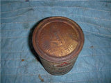 CONOCO 20-20 SUPER OIL VINTAGE EMPTY TIN QUART CAN USED COLLECTIBLE TIN (c58-oil2e)