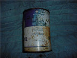 CARTER X-TRA OIL VINTAGE EMPTY TIN QUART CAN USED COLLECTIBLE TIN (c58-oil2f)