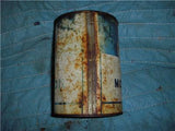 CARTER X-TRA OIL VINTAGE EMPTY TIN QUART CAN USED COLLECTIBLE TIN (c58-oil2f)