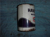 HAVOLINE 20-20 HD TEXACO OIL VINTAGE EMPTY TIN QUART CAN USED COLLECTIBLE TIN (c58-oil2g)