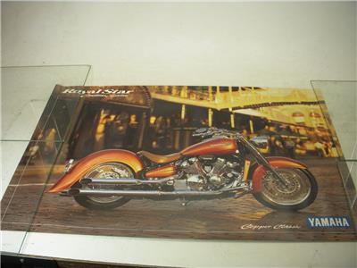 YAMAHA ROYAL STAR CUSTOM SERIES COPPER CLASSIC MOTORCYCLE POSTER USED PO-317 COLLECTIBLE (f17)