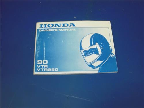 1990 VTR250 VTR 250 HONDA OWNERS MANUAL 31kv0620 BOOK (blue-4)