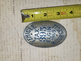 1969 LICENCE MOTORCYCLE TAG VEHICLE TAX 395 ELGIN used Collectible (9324-32 ts-wire2b)