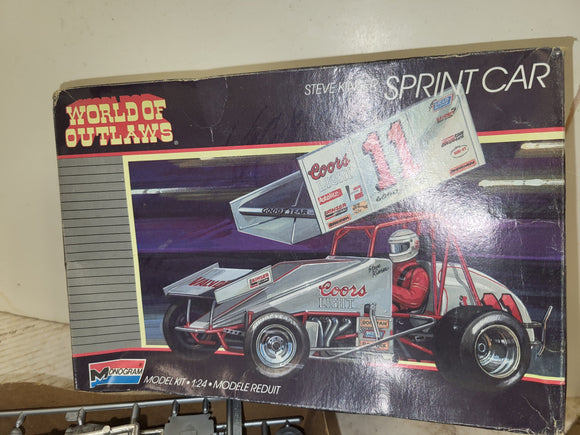 STEVE KINSER SPRINT CAR WORLD OF OUTLAWS MONOGRAM 1:24 SCALE MODEL KIT NEW Collectible Toy (92424-32 ts-wire3c)