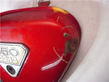 1968-69 CB450 HONDA RED LEFT SIDE COVER AIR CLEANER USED SC-332 (L-TOP)