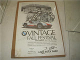 1988 BMW VINTAGE FALL FESTIVAL AUTOGRAPHED HAVARD MOTORCYCLE POSTER USED PO-335 COLLECTIBLE (f17)