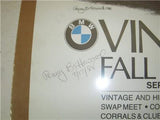 1988 BMW VINTAGE FALL FESTIVAL AUTOGRAPHED HAVARD MOTORCYCLE POSTER USED PO-335 COLLECTIBLE (f17)