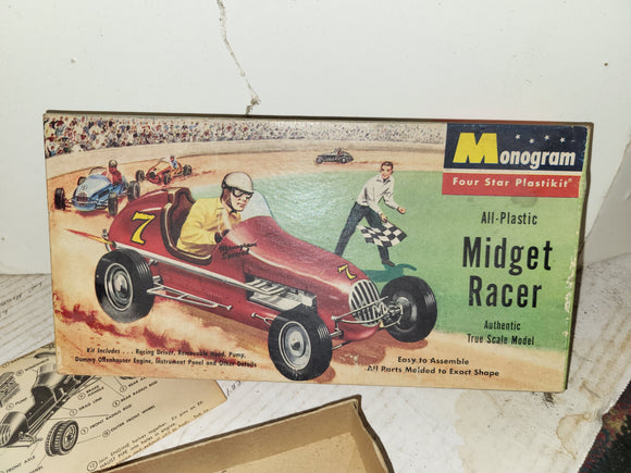 MIDGET RACER MONOGRAM MODEL KIT NEW Collectible Toy (92424-33 ts-wire3c)