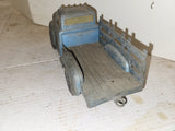 HUBLEY BLUE STAKEBED TRUCK 11" AS IS TOY used Collectible (9324-34 ts-wire2A)