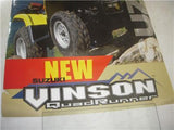 2002 Suzuki Vinson ATV Quad Runner Peak Performance POSTER USED 24x36 PO-359 COLLECTIBLE (f17)