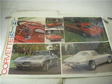 CHEVY CORVETTE STING RAY AUTO POSTER 38X25 USED PO-35 COLLECTIBLE (f17)