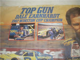 1987 TOP GUN Dale Earnhardt Winston Cup POSTER USED PO-365 COLLECTIBLE (f17)