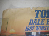 1987 TOP GUN Dale Earnhardt Winston Cup POSTER USED PO-365 COLLECTIBLE (f17)