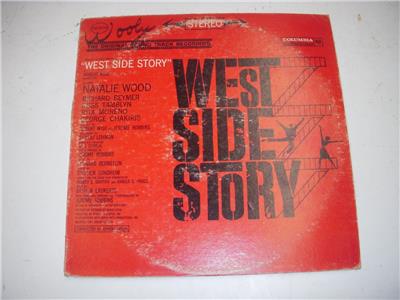 WESTSIDE STORY JOHNNY GREEN CONDUCTOR NATALIE WOOD BEYMER Record Vinyl Cover COLLECTIBLE (j16-17)