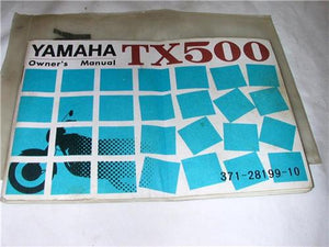 1973 TX 500 TX500 YAMAHA OEM FACTORY OWNERS MANUAL BOOK (blue-2)