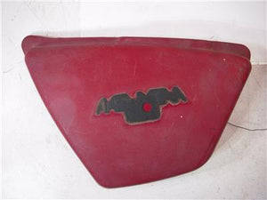 1982 XJ650 650 MAXIM YAMAHA LEFT SIDE COVER RED USED SC-388 (L-TOP)