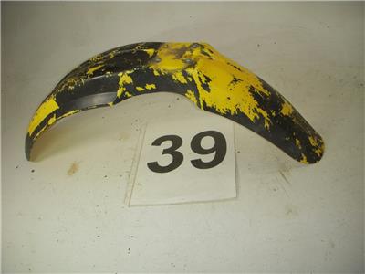 1989 RM125 125 SUZUKI FRONT FENDER PLASTIC YELLOW USED WF-39 (V2)