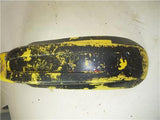 1989 RM125 125 SUZUKI FRONT FENDER PLASTIC YELLOW USED WF-39 (V2)