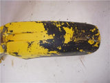 1989 RM125 125 SUZUKI FRONT FENDER PLASTIC YELLOW USED WF-39 (V2)