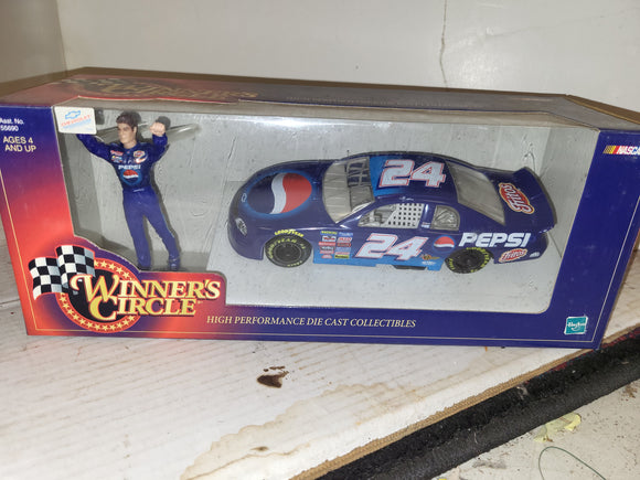 JEFF GORDON NASCAR # 24 PEPSI HASBRO WINNERS CIRCLE DIECAST NEW Collectible Toy (92424-39 ts-wire1)